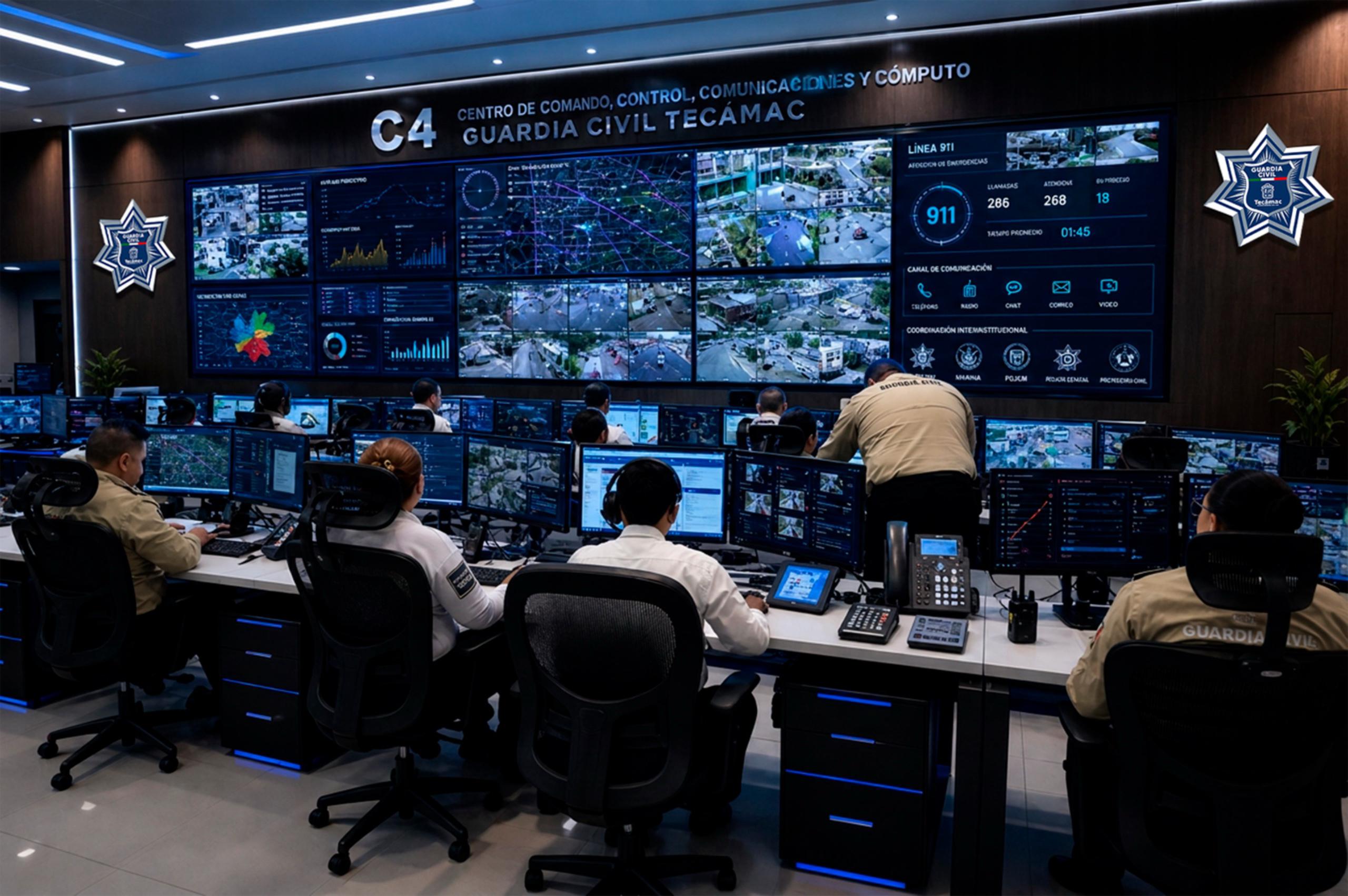 SE FORTALECE LA ESTRATEGIA DE SEGURIDAD EN TECÁMAC CON SALARIOS DIGNOS PARA LA GUARDIA CIVIL, MÁS DE 100 NUEVAS UNIDADES Y UN C4 CON TECNOLOGÍA DE PUNTA