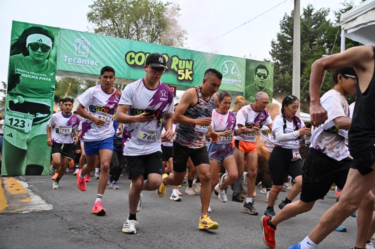 Sierra Hermosa se pinta de color y alegría con la Color Run 5K de Tecámac