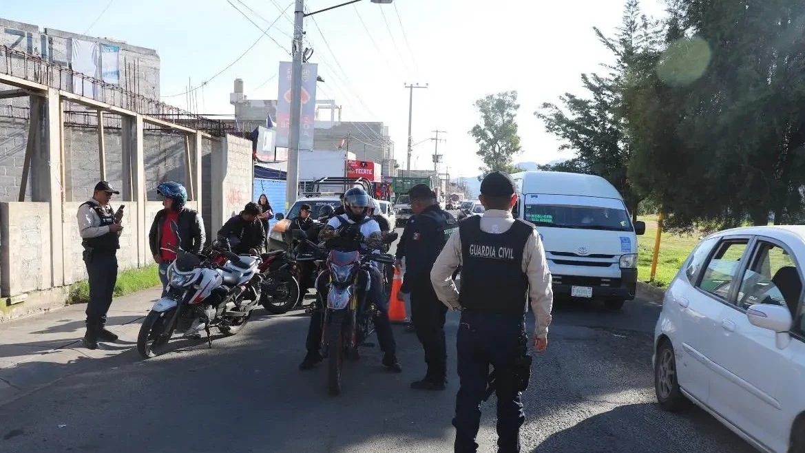 Refuerza Guardia Civil de Tecámac Campaña para Prevenir Accidentes en Motos