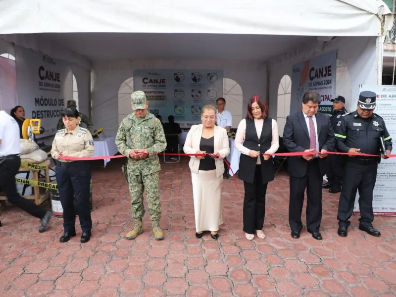 Inicia en Tecámac el Programa de Canje de Armas; Prevención parte de la Estrategia para la Seguridad