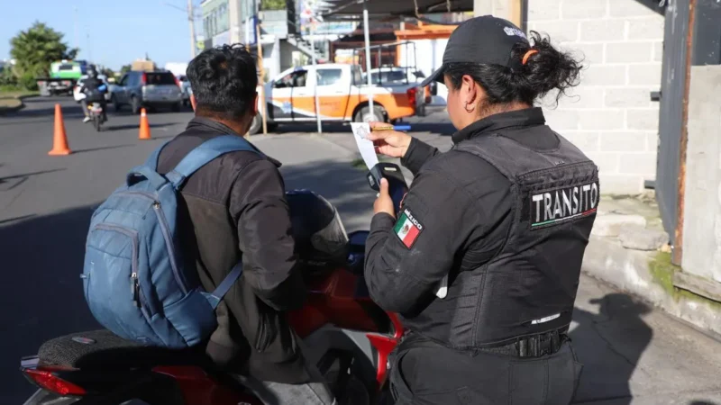 Realiza Guardia Civil de Tecámac Campaña para que Motociclistas Cumplan con Medidas de Protección