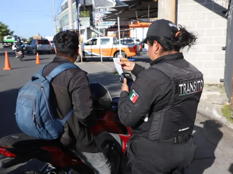 Realiza Guardia Civil de Tecámac Campaña para que Motociclistas Cumplan con Medidas de Protección