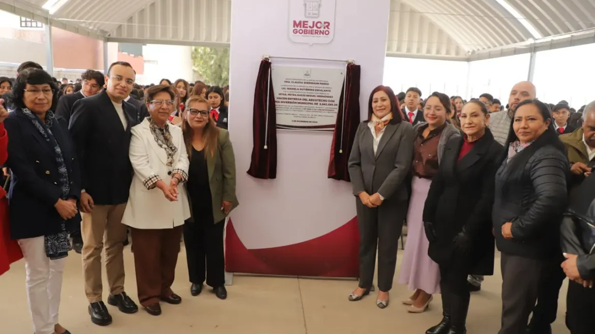 Entregan Arcotecho en el CBT 2 de Tecámac, Beneficia a 2 mil 600 Estudiantes