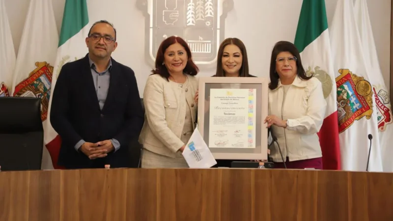 Tecámac, Líder Estatal en Justicia Cívica; Entrega Codhem Reconocimiento