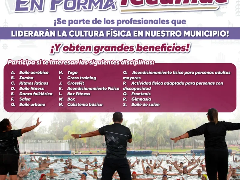 IMDEPORTE Publica Convocatoria para el Programa “En Forma Tecámac”